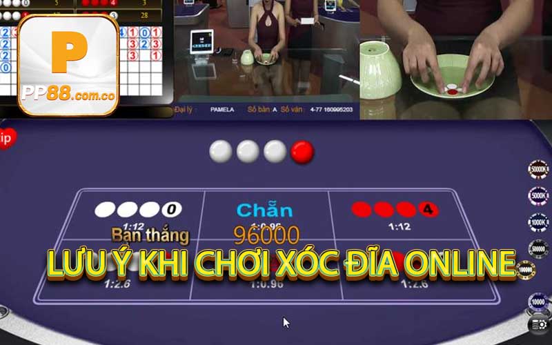 Lưu ý khi chơi xóc đĩa online